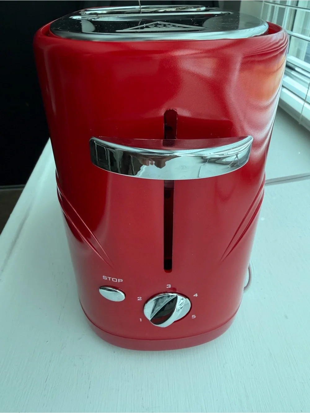 Nostalgia Red Retro Pop-Up Hot Dog Toaster